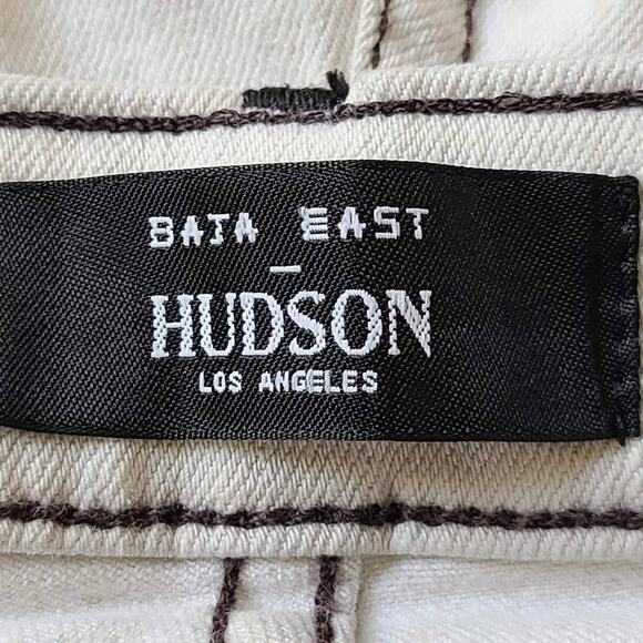 HUDSON x BAJA EAST Holly High-Rise Jeans Black to White BEW4151DBQ Women's 28 - Picture 9 of 15